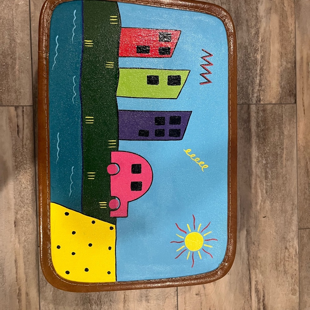Hand Painted in Italy Suitcase